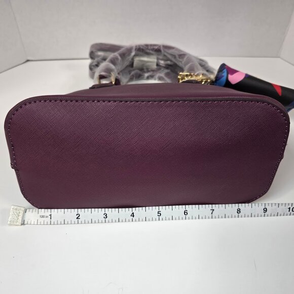 NWT Bordeaux Color Trina Turk Tote/Shoulder Bag w/ Coin Purse attached - Picture 14 of 15